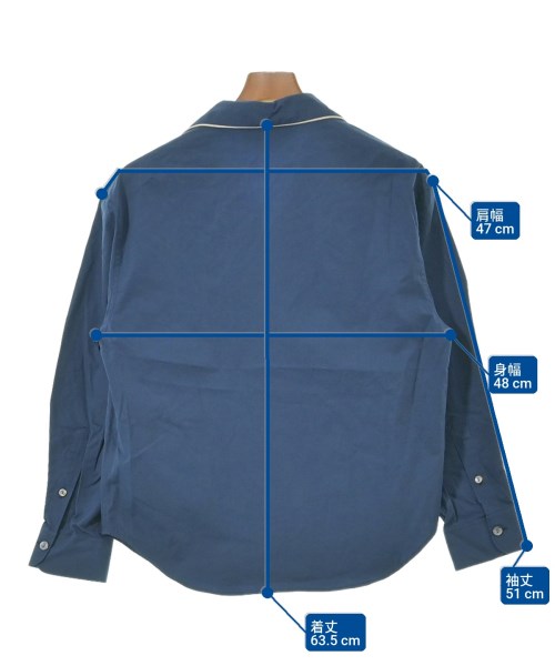 GUCCI（グッチ）カジュアルシャツ 紺 サイズ:44(S位) メンズ/2200643881044