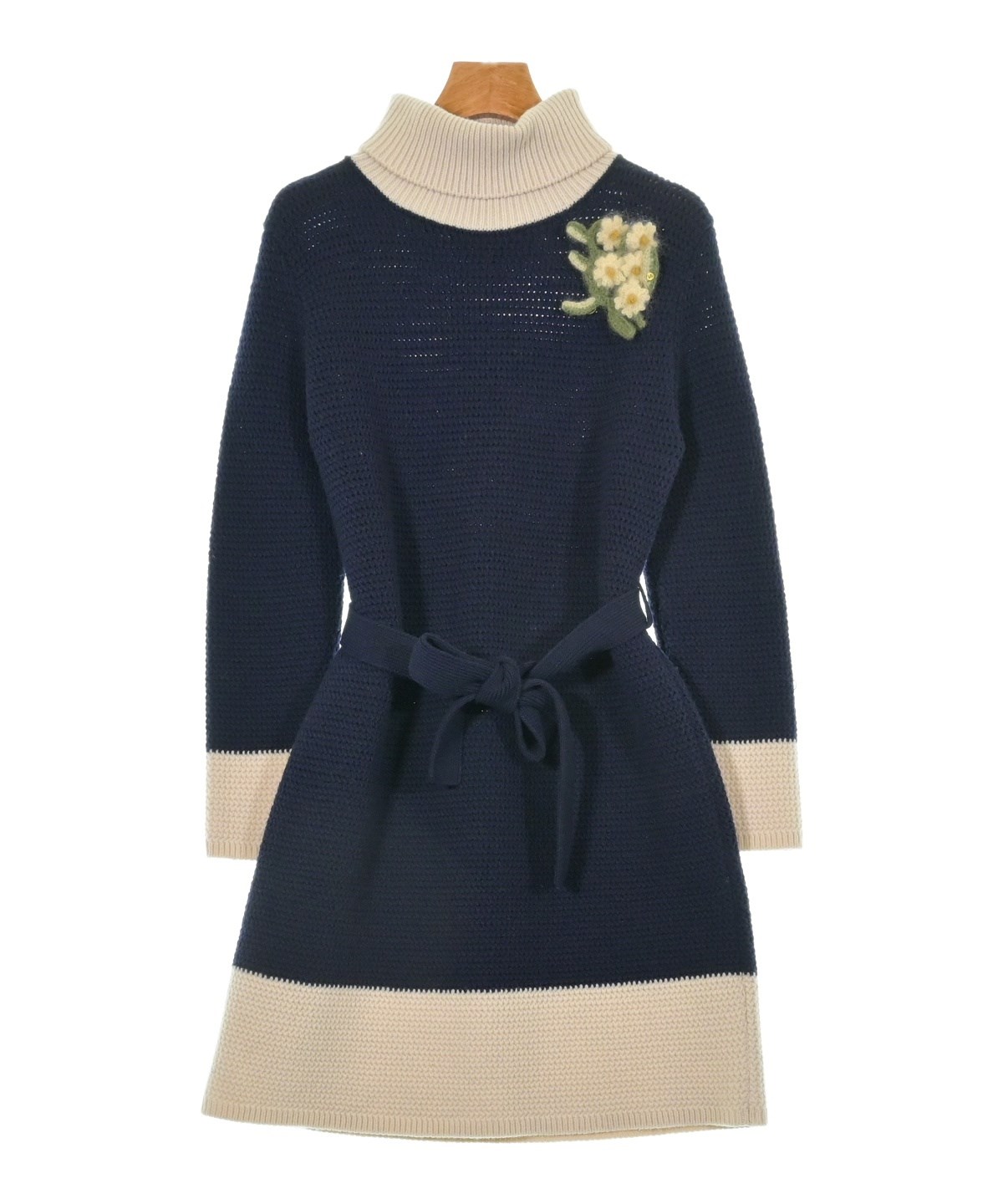 GUCCI ネイビー ワンピース 襟付き 24m GUCCI ネイビー 襟付き