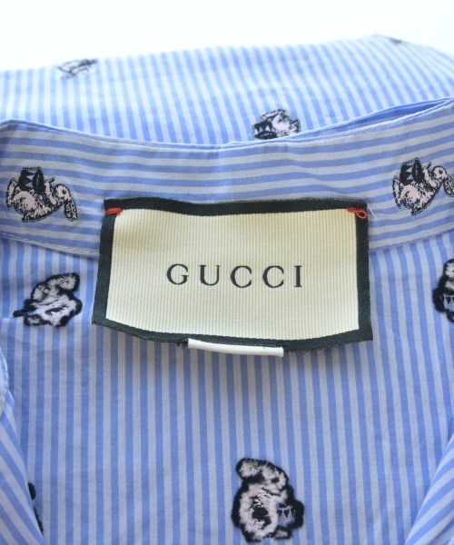 GUCCI（グッチ）シャツワンピース 青 サイズ:38(S位) レディース/2200643507142