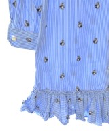 GUCCI（グッチ）シャツワンピース 青 サイズ:38(S位) レディース/2200643507142