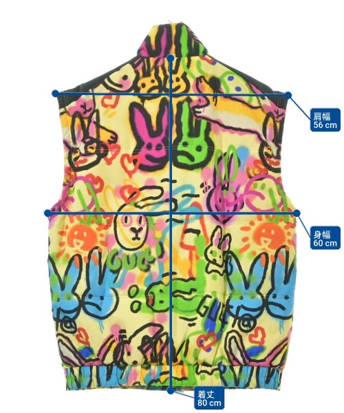 GUCCI（グッチ）ダウンジャケット/ダウンベスト 黄 サイズ:52(XXL位) メンズ/2200644121026