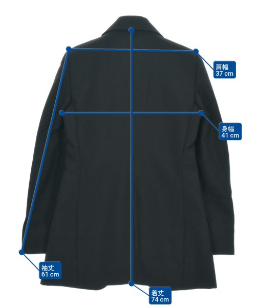 GUCCI（グッチ）テーラードジャケット 黒 サイズ:38(S位) レディース/2200644358163