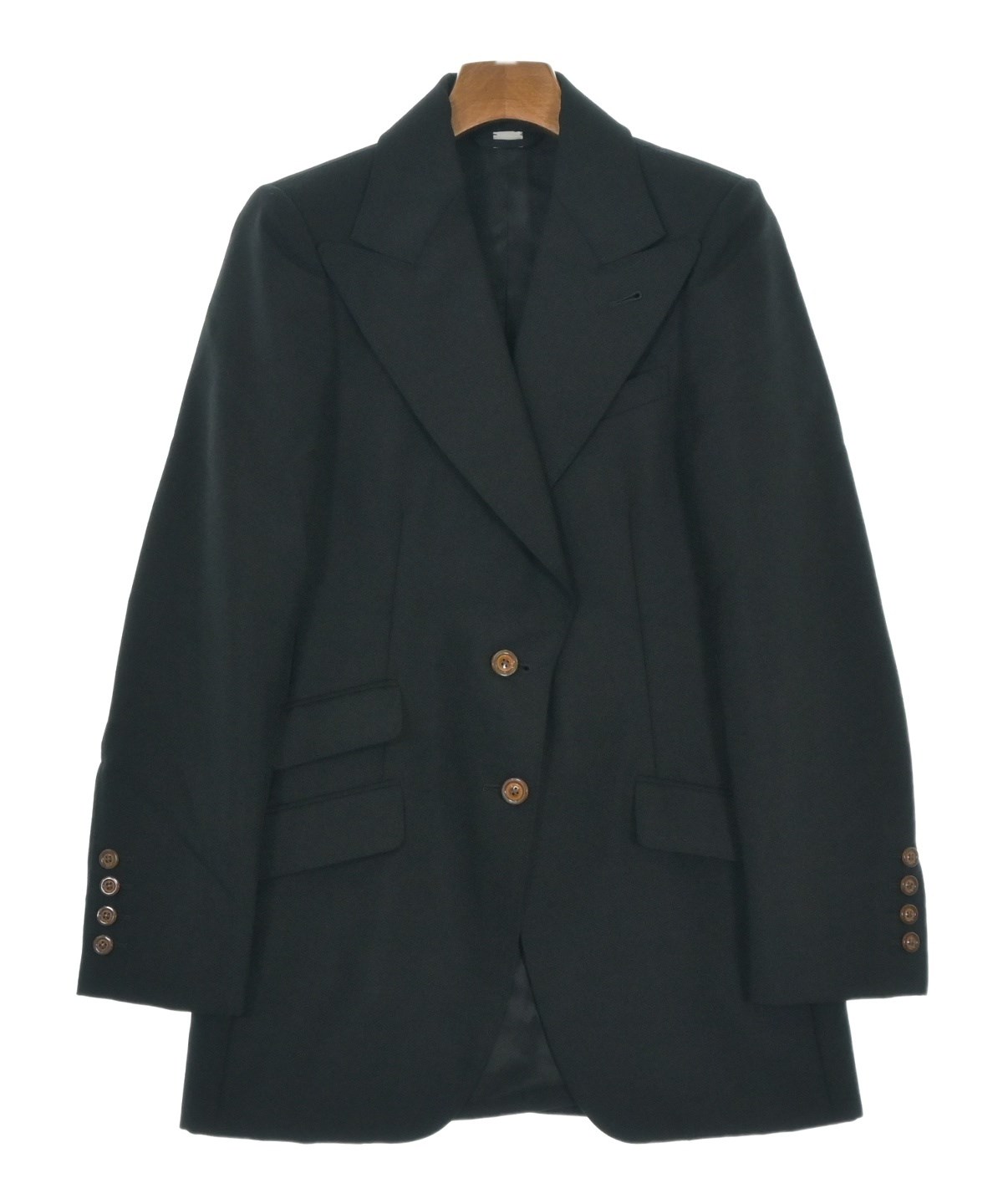 GUCCI（グッチ）テーラードジャケット 黒 サイズ:38(S位) レディース