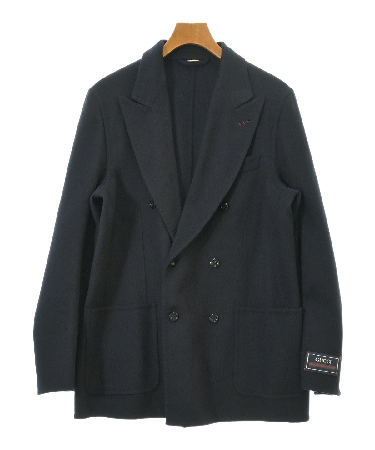 極美品✨GUCCI テーラードジャケット 48R 紺ブレ イタリア製 高級ウール 楽天市場】gucci テーラードジャケットの通販