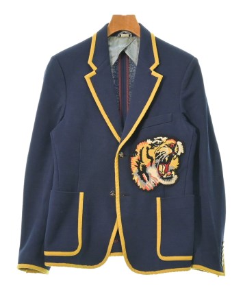 GUCCI（グッチ）テーラードジャケット 紺 サイズ:46(M位) メンズ