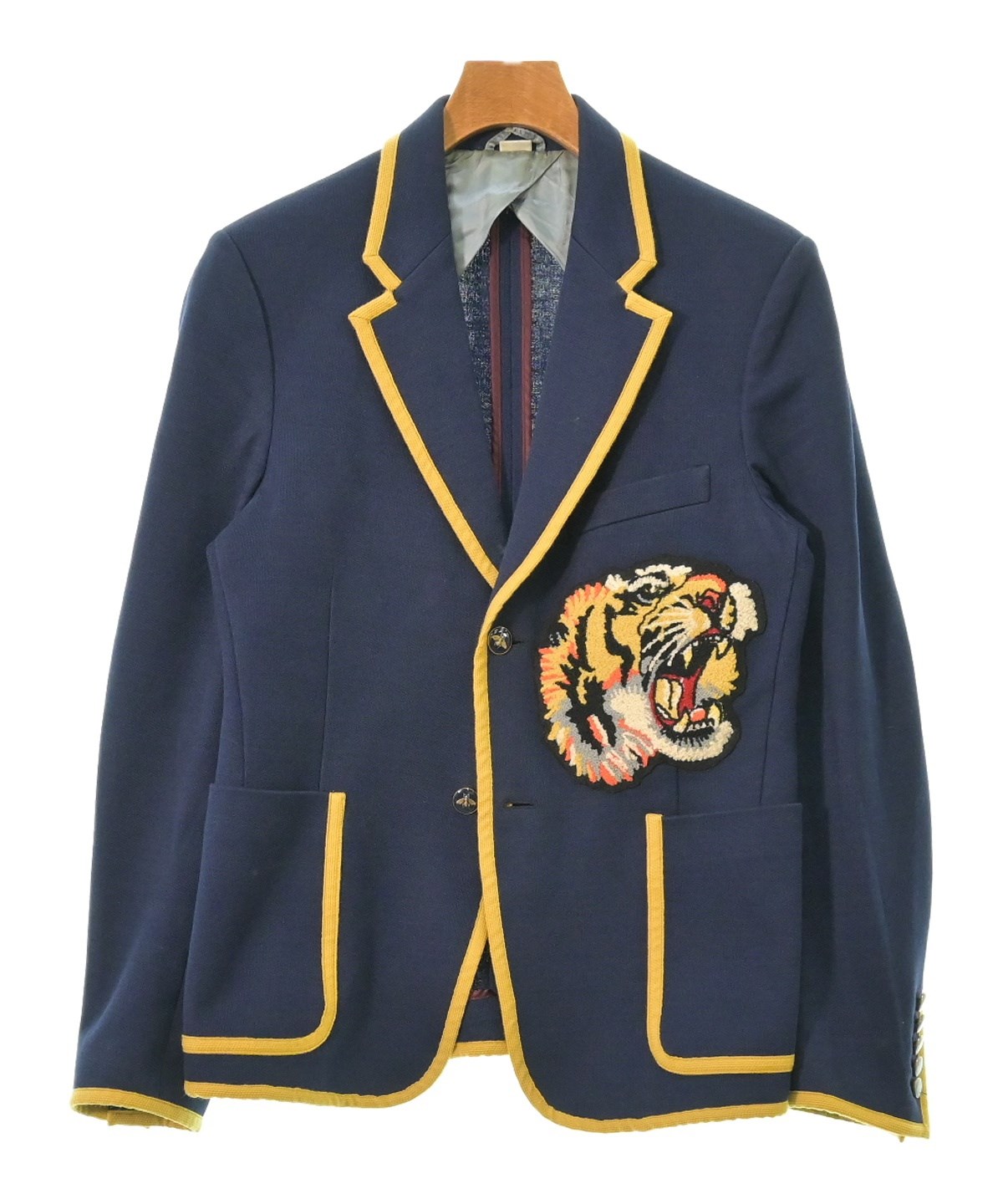 GUCCI（グッチ）テーラードジャケット 紺 サイズ:46(M位) メンズ