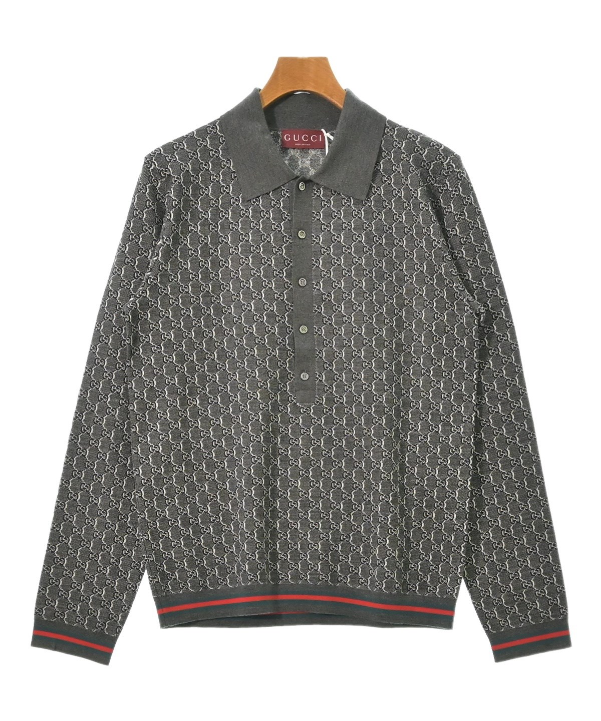 GUCCI ニット セーター　最終値下げ❗️ GUCCI（グッチ）ニット・セーター グレー サイズ:M メンズ