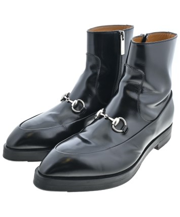 GUCCI（グッチ）ブーツ 黒 サイズ:UK6 1/2(25cm位) メンズ