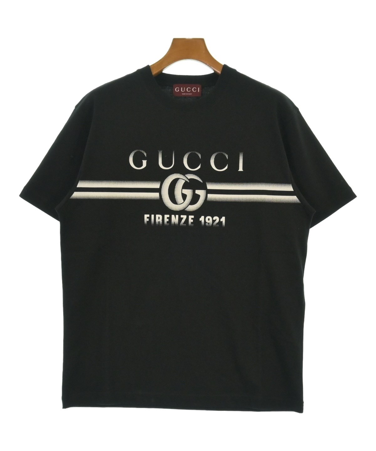 最終価格//　GUCCI　 ユニセックス　ロゴTシャツ　正規品 GUCCI（グッチ）Tシャツ・カットソー 黒 サイズ:M メンズ