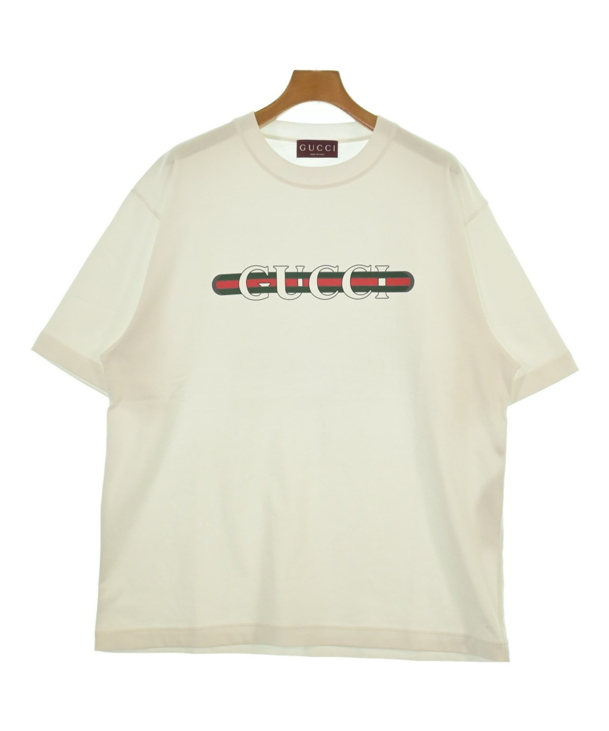 GUCCI（グッチ）Tシャツ・カットソー 白 サイズ:L メンズ