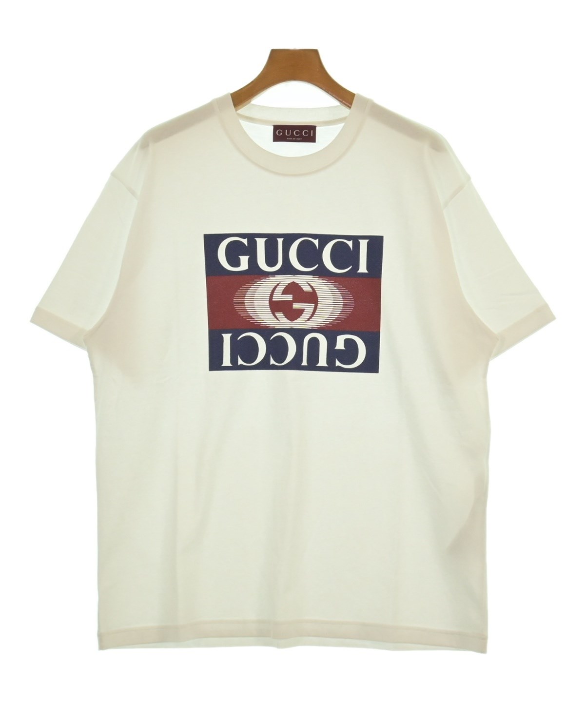 GUCCI イタリア製リブカットソー　ホワイト　Sサイズ GUCCI イタリア製リブカットソー ホワイト Sサイズ