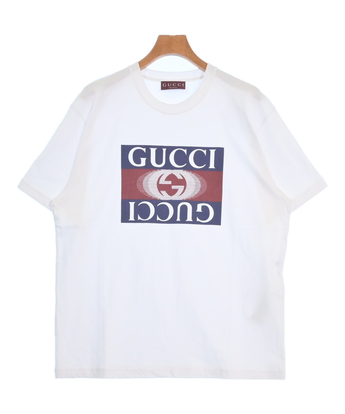 【美品】GUCCI グッチ ロゴTシャツ シンプル 希少サイズ2XL GUCCI（グッチ）Tシャツ・カットソー 白 サイズ:XL メンズ