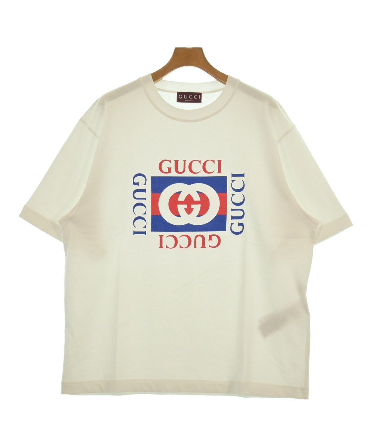 GUCCI（グッチ）Tシャツ・カットソー 白 サイズ:L メンズ