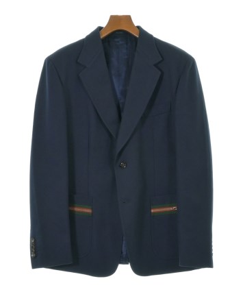 GUCCI ネイビー テーラードジャケット　namumama GUCCI（グッチ）テーラードジャケット 紺 サイズ:52(XXL位) メンズ