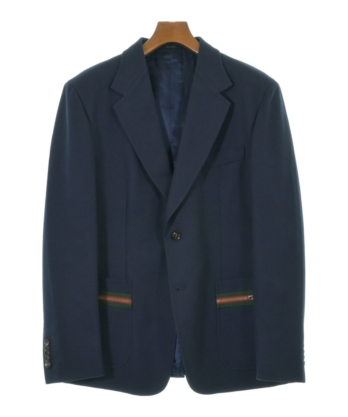 GUCCI（グッチ）テーラードジャケット 紺 サイズ:52(XXL位) メンズ