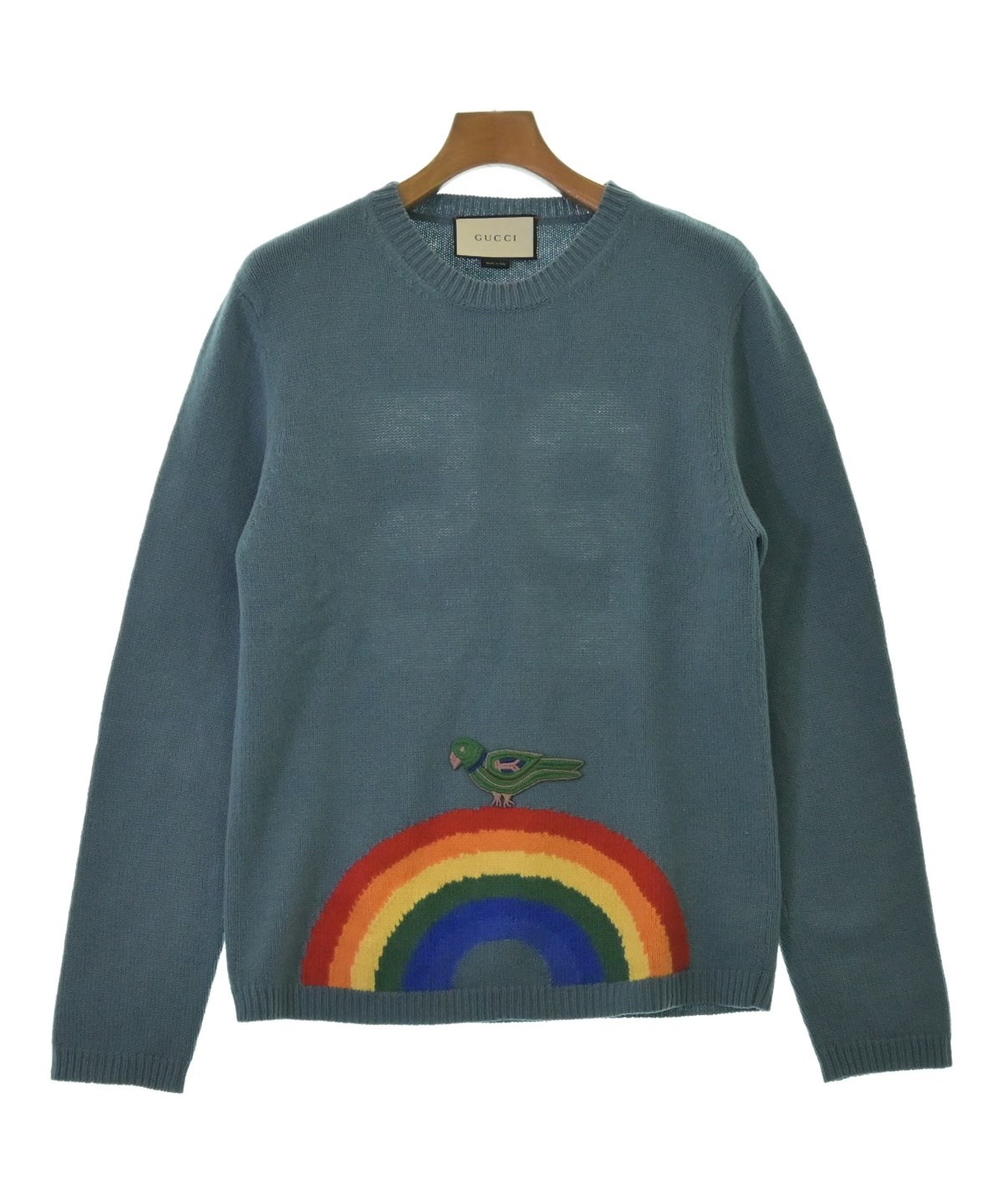 GUCCI（グッチ）ニット・セーター 青 サイズ:L メンズ/2200542669095
