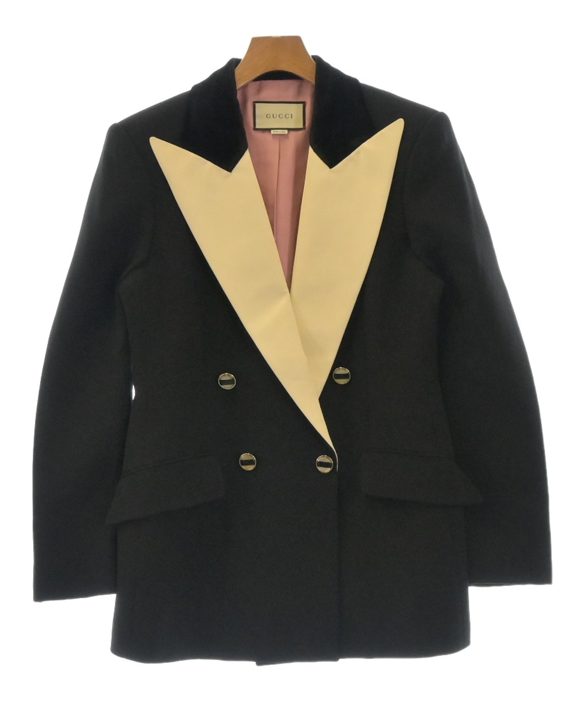 GUCCI（グッチ）テーラードジャケット 黒 サイズ:42(M位) レディース 