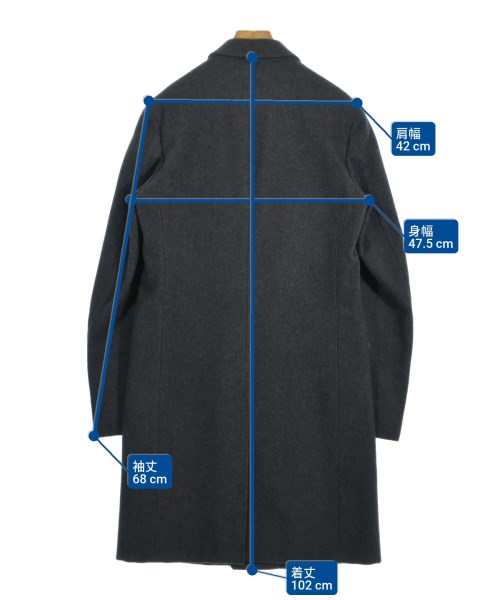 GUCCI（グッチ）ステンカラーコート グレー サイズ:46(M位) メンズ/2200592299013