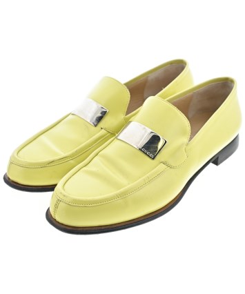 【かわいい☆オシャレ☆GUCCI】白　黄色　ローパンプス　金具　サイズ37 GUCCI（グッチ）ドレスシューズ/ローファー 黄 サイズ:UK7(25.5