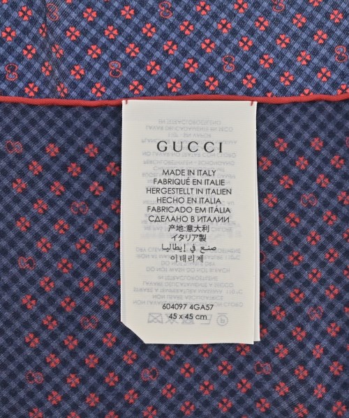 GUCCI（グッチ）バンダナ・スカーフ 紺 サイズ:- レディース/2200598428066