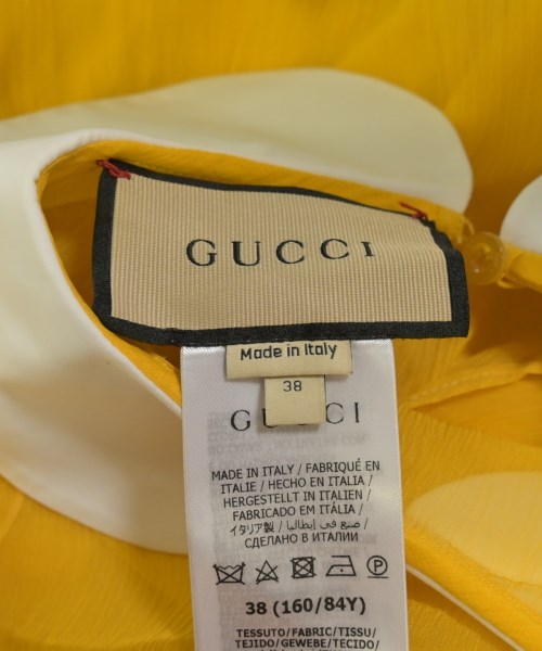 GUCCI（グッチ）カジュアルシャツ 黄 サイズ:38(S位) レディース/2200598614070