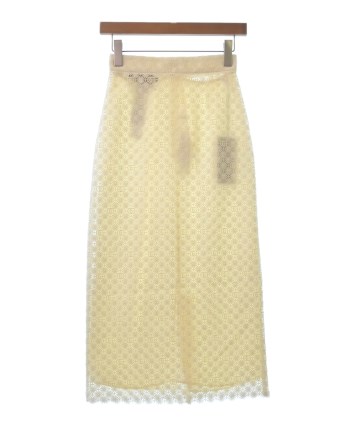 グッチ　レース　スカート　36 GUCCI（グッチ）ロング・マキシ丈スカート 白 サイズ:36(XS位
