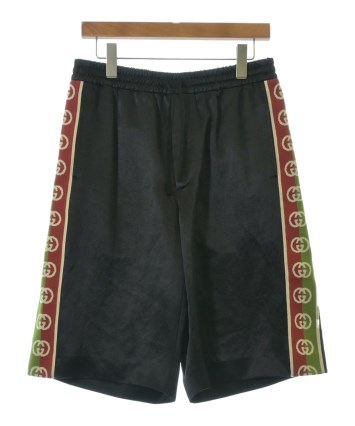 新作☆【GUCCI】ウール混 バミューダ ショーツ（黒） GUCCI《ウールブレンドツイル ショートパンツ》ブラック 直営店