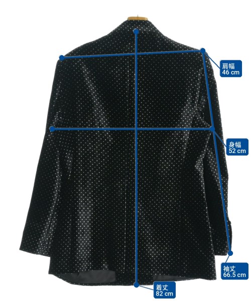 GUCCI（グッチ）テーラードジャケット 黒 サイズ:50(XL位) メンズ/2200584129076
