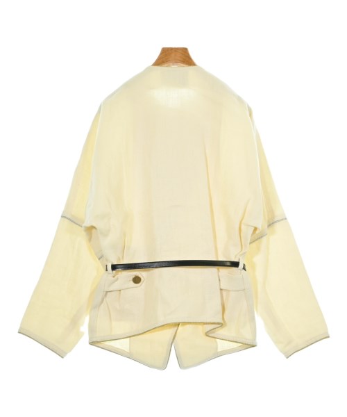 GUCCI（グッチ）ノーカラージャケット ベージュ サイズ:44(L位) レディース/2200584129083