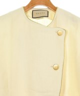 GUCCI（グッチ）ノーカラージャケット ベージュ サイズ:44(L位) レディース/2200584129083