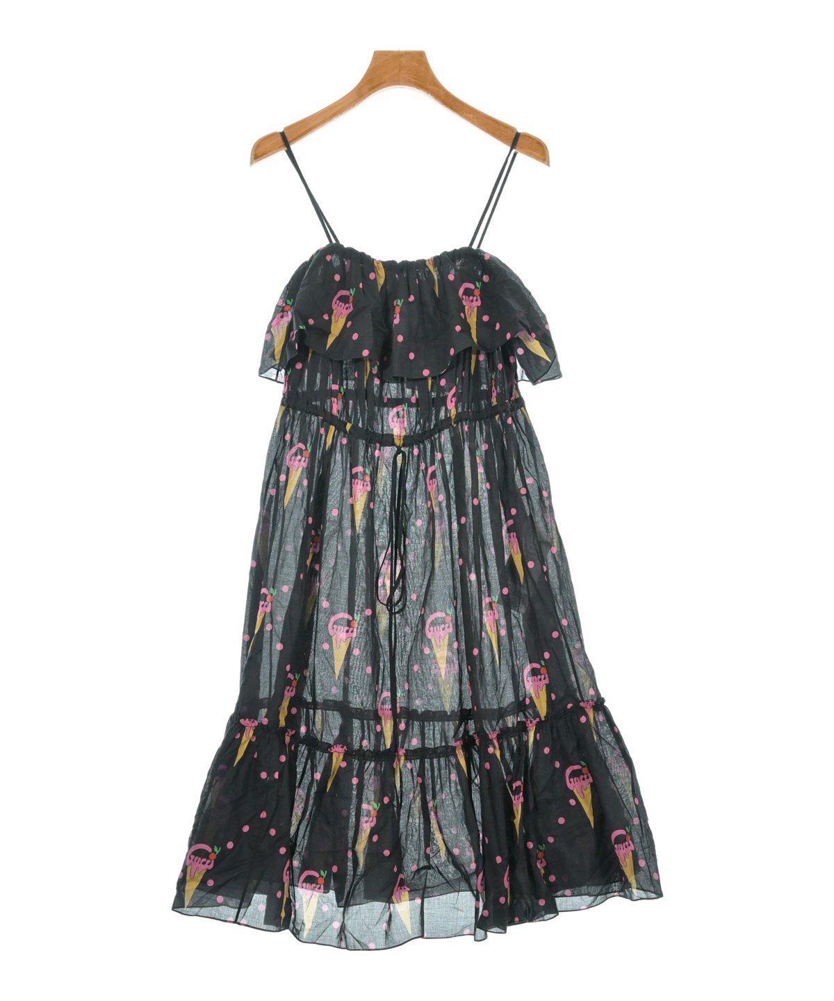 グッチワンピース GUCCI（グッチ）ワンピース 黒 サイズ:36(XS位) レディース