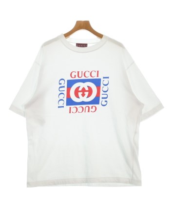 GUCCI（グッチ）Tシャツ・カットソー 白 サイズ:L メンズ