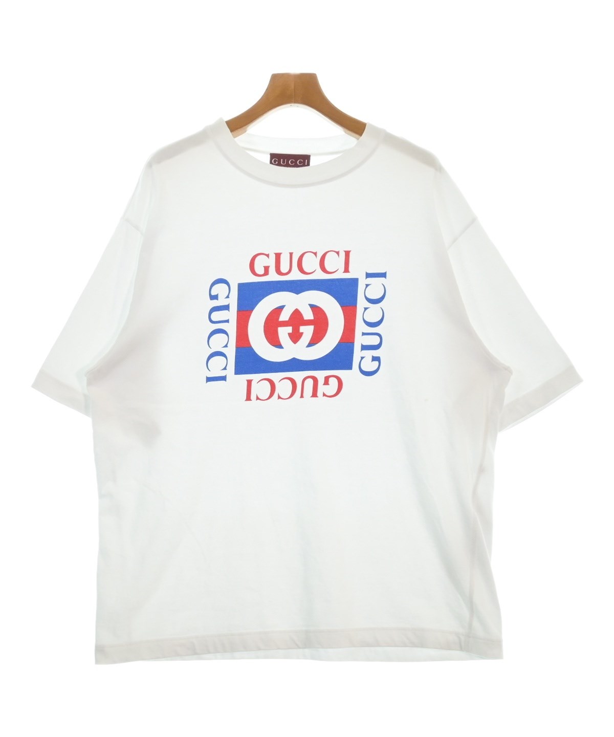 GUCCI（グッチ）Tシャツ・カットソー 白 サイズ:L メンズ