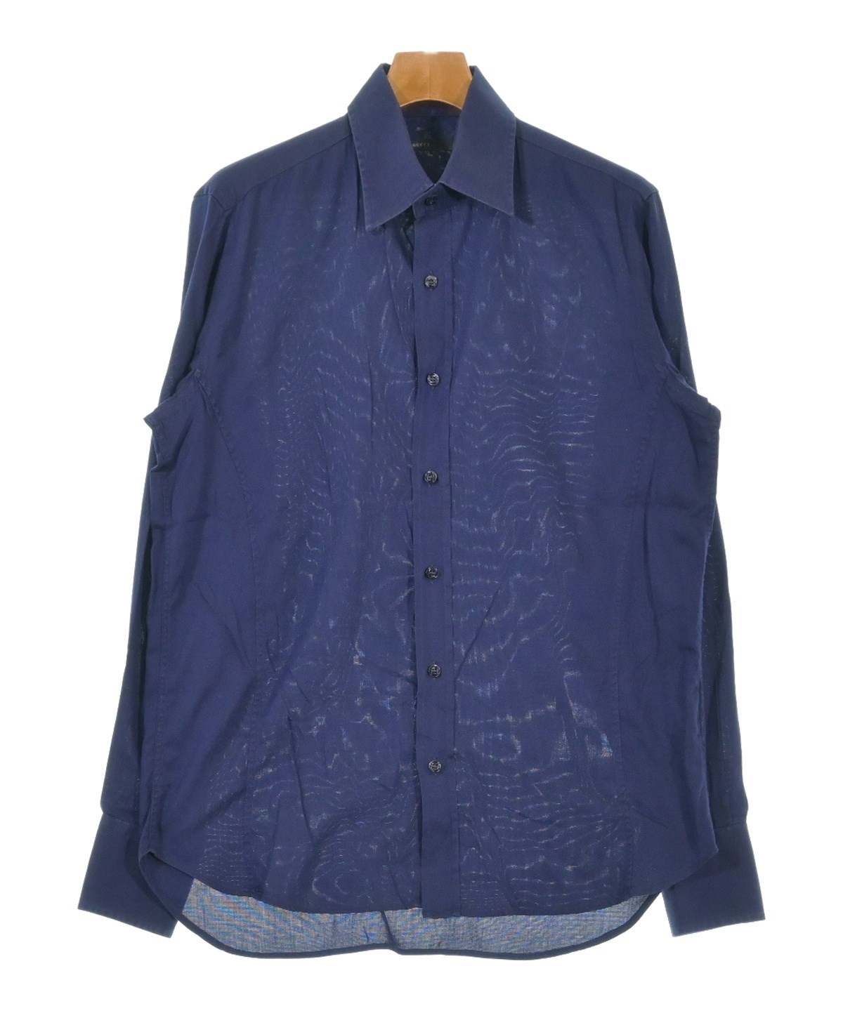 GUCCI - GUCCI グッチ カジュアルシャツ 40(M位) 黄 【古着】【中古】 GUCCI（グッチ）カジュアルシャツ 紺 サイズ:40(L位) メンズ