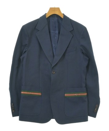 GUCCI（グッチ）テーラードジャケット 紺 サイズ:48(L位) メンズ