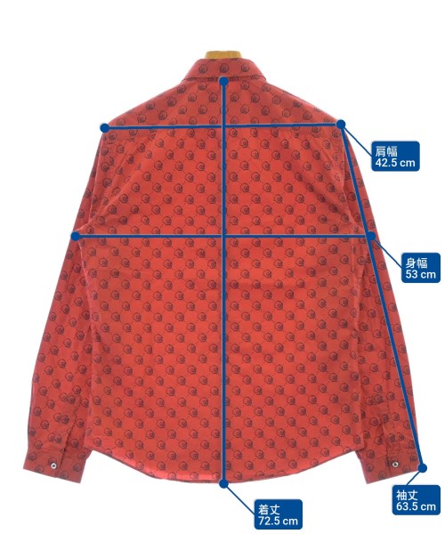 GUCCI（グッチ）カジュアルシャツ 赤 サイズ:40(L位) メンズ/2200621707052