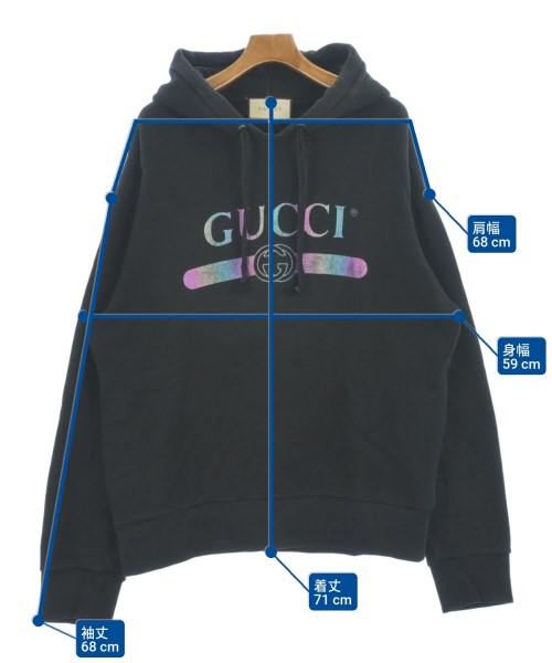 GUCCI（グッチ）パーカー 黒 サイズ:L メンズ/2200622267036