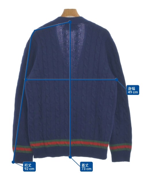 GUCCI（グッチ）カーディガン 紺 サイズ:M メンズ/2200622274010