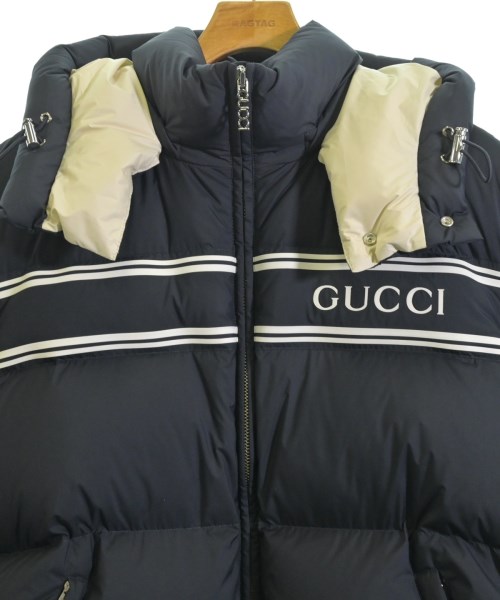 GUCCI（グッチ）ダウンジャケット/ダウンベスト 紺 サイズ:50(XL位) メンズ/2200623442012