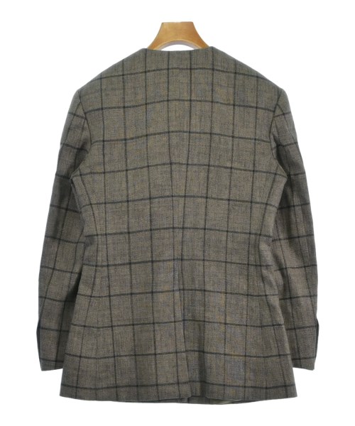 GUCCI（グッチ）ノーカラージャケット 茶 サイズ:38(S位) レディース/2200623526057