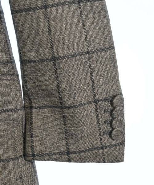 GUCCI（グッチ）ノーカラージャケット 茶 サイズ:38(S位) レディース/2200623526057