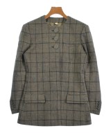 GUCCI（グッチ）ノーカラージャケット 茶 サイズ:38(S位) レディース/2200623526057