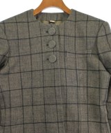 GUCCI（グッチ）ノーカラージャケット 茶 サイズ:38(S位) レディース/2200623526057