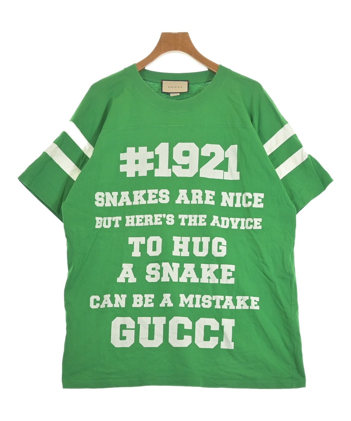 最終価格お値下げ❗️GUCCIカットソー GUCCI（グッチ）Tシャツ・カットソー 緑 サイズ:M メンズ