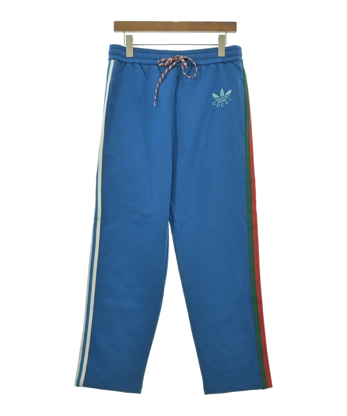 美品！GUCCI ライトブルー スエットパンツ ボタン付き　140センチ GUCCI（グッチ）スウェットパンツ 青 サイズ:M レディース