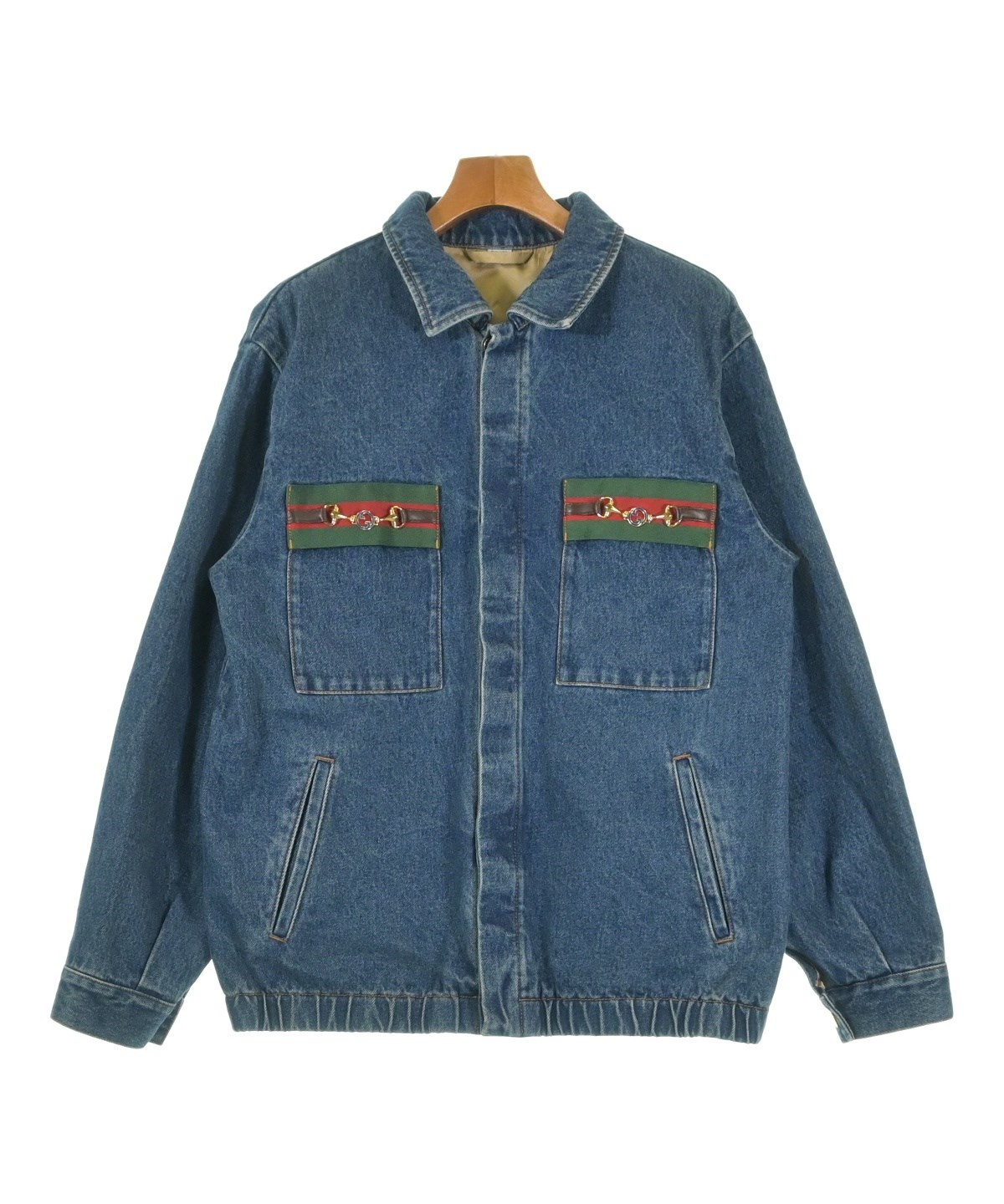 GUCCI（グッチ）デニムジャケット 青 サイズ:46(M位) メンズ