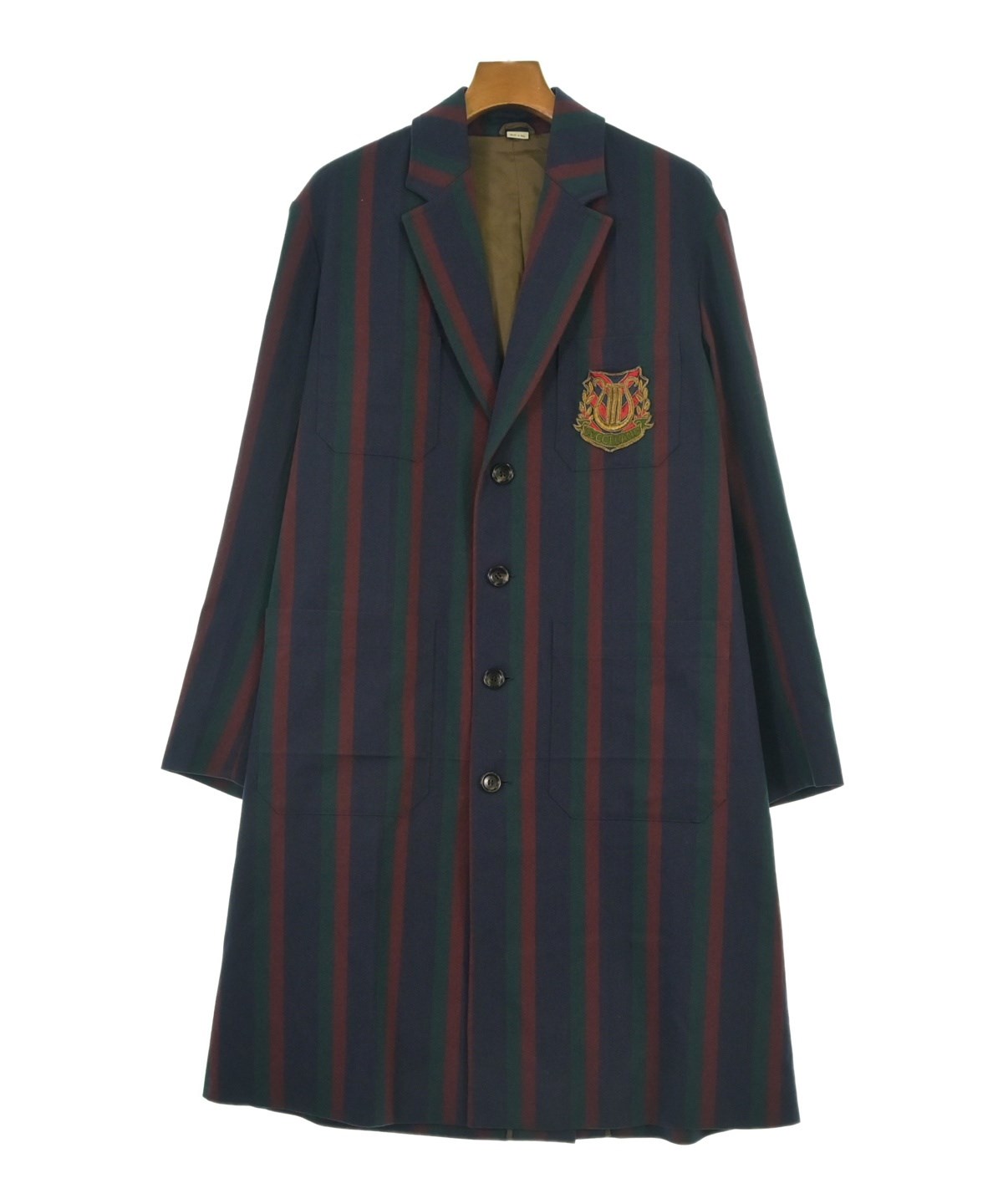 GUCCI（グッチ）チェスターコート 紺 サイズ:44(S位) メンズ