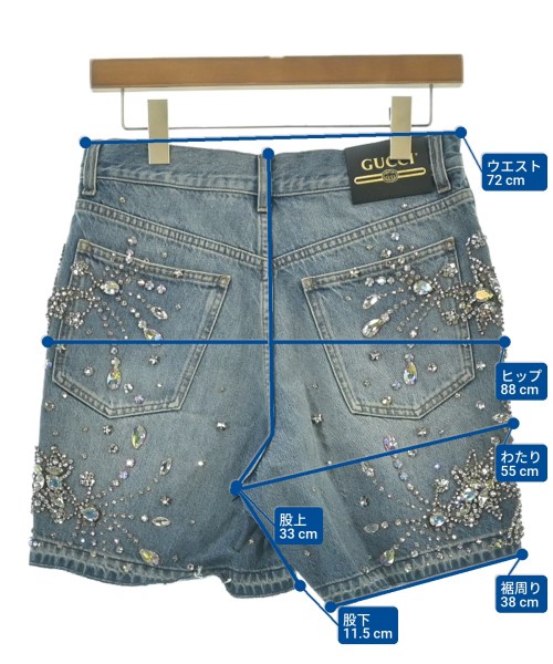 GUCCI（グッチ）ショートパンツ 青 サイズ:30(M位) メンズ/2200626385033