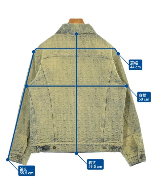 GUCCI（グッチ）デニムジャケット 黄 サイズ:38(S位) レディース/2200615045023