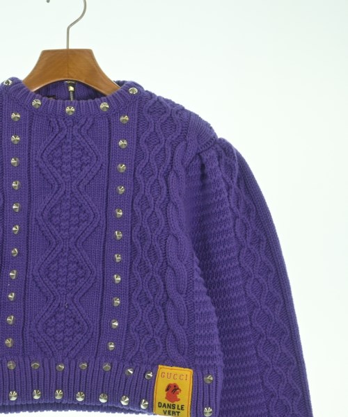 GUCCI（グッチ）ニット・セーター 紫 サイズ:XS レディース/2200615045108